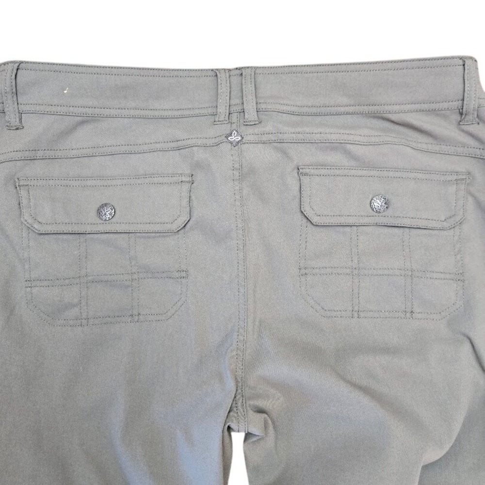 Prana Women's Cargo Pants Khaki Green Straight‎ Leg Outdoor Casual Sz 16 - Picture 4 of 9